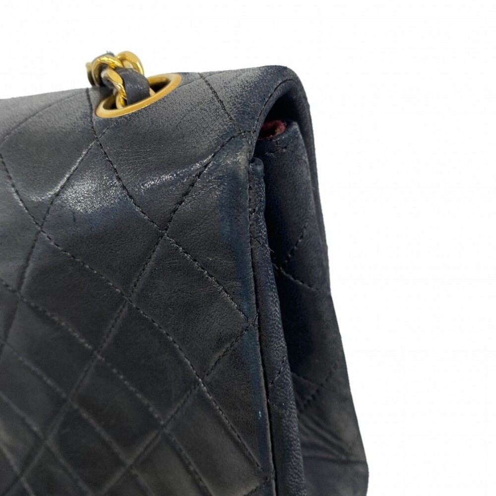 Chanel Mini Matelassé Chain Shoulder Bag, Lambskin, Black, Women's - Picture 9 of 11